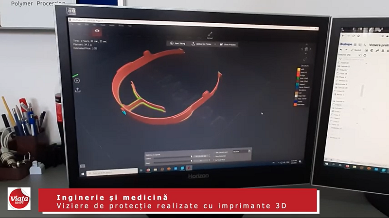 Inginerie şi medicină – Viziere de protecţie realizate cu imprimante 3D